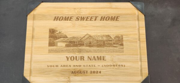 Personalized plaque House Portrait engraved, Custom Housewarming gift for New Home, Our First Home Portrait, House Sketch or (Reality new home sale gift pack)