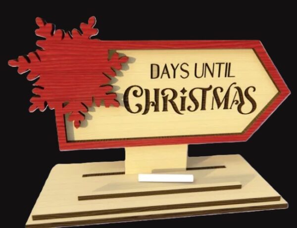 Christmas countdown signs