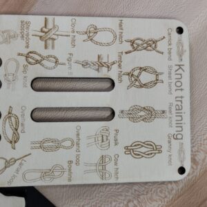 Knot training board (Learn how to tie many different knots)